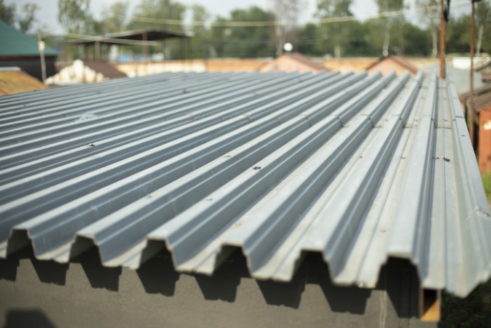 corrugated metal decking for concrete
